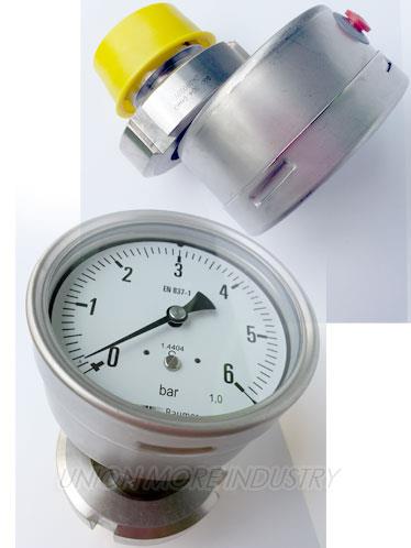 BAUMER PRESSURE GAUGES (เกจวัดแรงดัน) 100MM, SUS 316, RANG 0+6 bar , PT 1/2" ,BAUMER PRESSURE GAUGE,100MM,PRESSURE GAUGE,gauge,เกจวัดแรงดัน,เกจวัดความดัน,PRESSURE GAUGES,gauges,BAUMER,Instruments and Controls/Gauges