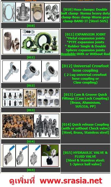 0001.3 Clamps-Expansion Joint-Couplings,Clamp,Expansion Joint,Couplings,Valve,Cam Lock,claw coupling,crowfoot hose coupling,,Pumps, Valves and Accessories/Hose