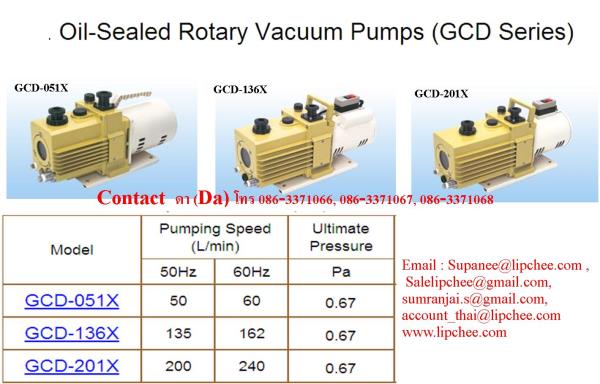 Oil-Sealed Rotary Vacuum Pumps (GCD Series),GCD Series, ULVAC , Oil-Sealed Rotary Vacuum Pumps , Vacuum Pump , Oil Rotary Vacuum Pump,ULVAC,Industrial Services/Import/Export