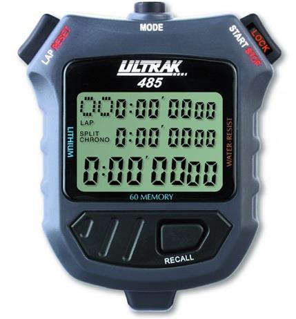 นาฬิกาจับเวลา Ultrak รุ่น 485 Stopwatch - 60 Lap Memory,นาฬิกาจับเวลา Ultrak, digital timer จอขนาดใหญ่,Ultrak รุ่น 485 Stopwatch - 60 Lap Memory,Instruments and Controls/RPM Meter / Tachometer