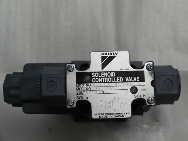 DAIKIN Solenoid Controlled Valve KSO-G02-3AA-30-T66,DAIKIN KSO-G02-3AA-30-T66, Solenoid Valve ,DAIKIN,Pumps, Valves and Accessories/Valves/Control Valves