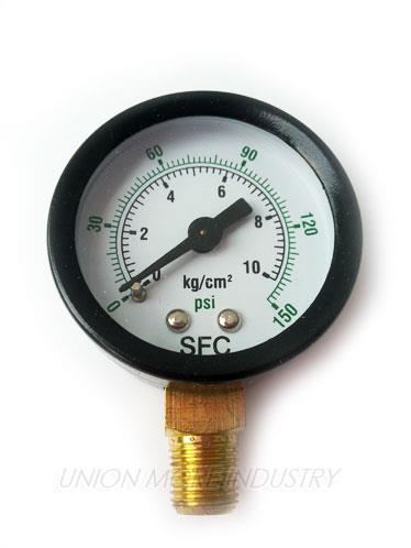เกจวัดความดัน, PRESSURE GAUGES 40mm. 0-10bar BOTTOM BRASS 1/8",PRESSURE GAUGE,PRESSURE GAUGES,40mm. 0-10bar BOTTOM BRASS 1/8",เกจวัดแรงดัน,เกจวัดความดัน,วัดความดัน,เกจ,gauge,gauges,SFC,Instruments and Controls/Gauges