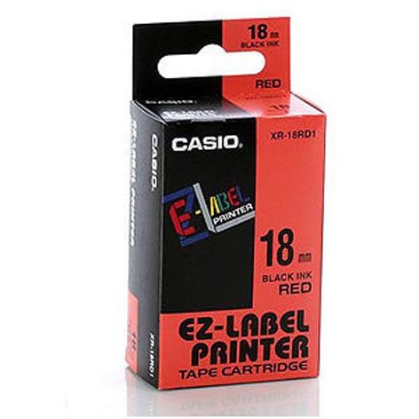 เทปพิมพ์อักษร Casio XR-18RD1 - 18 มม. ตัวอักษรดำพื้นสีแดง,เทปพิมพ์อักษร Casio XR ,Casio KL-120,Tape Casio XR,Casio,Plant and Facility Equipment/Office Equipment and Supplies/General Office Supplies