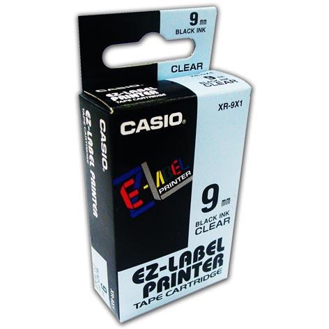 เทปพิมพ์อักษร Casio XR-12X1 - 9 mm. ตัวอักษรดำพื้นใส,Casio XR-12X1 ,Casio Tape,Tape Casio,Casio KL-120,Casio,Plant and Facility Equipment/Office Equipment and Supplies/General Office Supplies