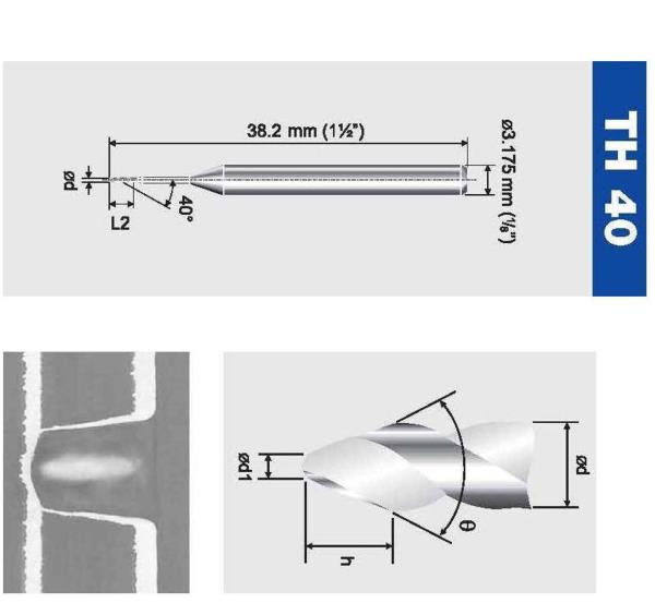 Tungsten carbide drills for Micro Blind Holes,Bit,router bit,drill,kemmer-praezision,Tool and Tooling/Machine Tools/Bits