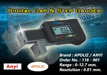 Gap - Step Gauges,Gap - Step Gauges,118-901,Digital Gap,,Anyi,Instruments and Controls/Instruments and Instrumentation