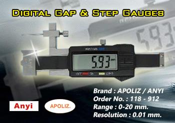 Gap - Step Gauges,Gap - Step Gauges,118-912,Digital Gap,,Anyi,Instruments and Controls/Instruments and Instrumentation