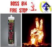 จำหน่ายปลีก-ส่งกาวยาแนวซิลิโคนกันไฟ BOSS 814 SILICONE FIRE STOPE (300 ml.),Boss 814,วัสดุซิลิโคนยาแนวไม่ติดไฟ, BOSS 814 ,Sealants and Adhesives/Sealants