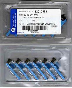 Blue Pens for Barton Chart Recorder - Graphic Controls ,Blue Pens for Barton Chart Recorder , Graphic Controls ,Instruments and Controls/Measurement Services