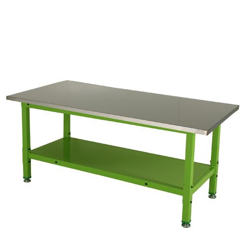โต๊ะเหล็ก ROCKY Workbench มีชั้นวางของด้านล่าง 1 ชั้น รุ่น RWB-SUSF  (size: W1800xD900xH820),โต๊ะช่าง,โต๊ะซ่อมเครื่องยนต์,โต๊ะเหล็ก,โต๊ะแม่พิมพ์,RWB-SUSF,ROCKY,Workbench,ROCKY,Materials Handling/Workbench and Work Table