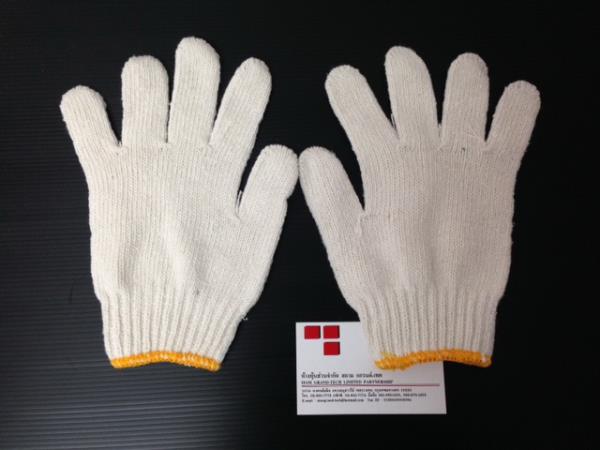 ถุงมืออุตสาหกรรม 7 ขีด ขอบเหลือง,ถุงมือ, ถุงมือผ้า, ถุงมืออุตสาหกรรม, ราคาถูก,,Plant and Facility Equipment/Safety Equipment/Gloves & Hand Protection