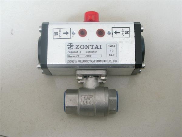  Series Alloy Pneumatic Actuator with Ball Valve,ZT Series Alloy Pneumatic Actuator with Ball Valve,STV,Pumps, Valves and Accessories/Valves/Ball Valves