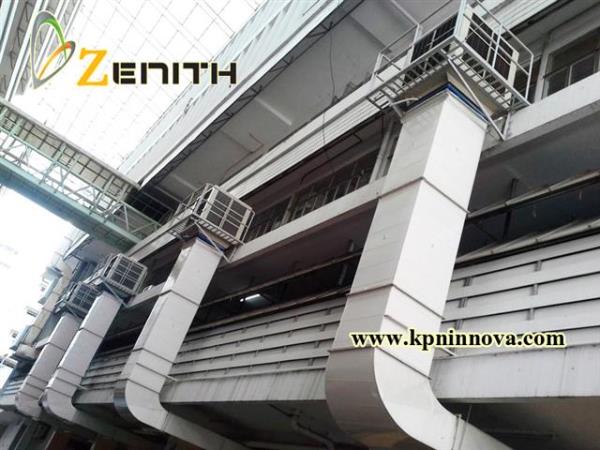 Zenith รับออกแบบและติดตั้งพัดลมไอเย็น  เครื่องทำลมเย็น เครื่องลดอุณหภูมิ ในอุตสา,evaporative cooling system, พัดลมไอเย็น,  Evap,Zenith,Industrial Services/Installation
