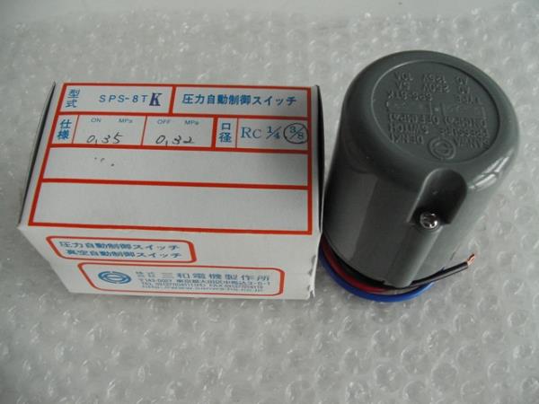 SANWA DENKI Pressure Switch SPS-8TK, ON/0.35 MPa, OFF/0.32 MPa, Rc3/8, ZDC2,SANWA DENKI Pressure Switch SPS-8TK,SANWA DENKI,Instruments and Controls/Switches