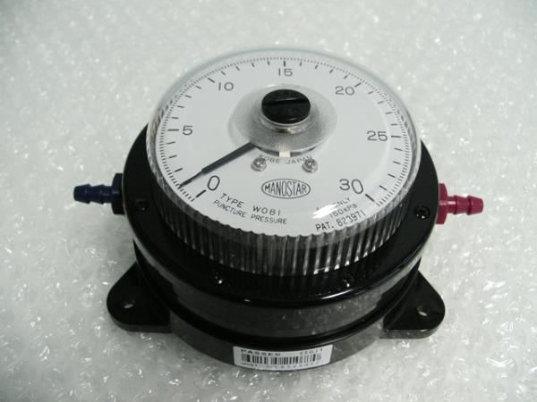 MANOSTAR Low Differential Pressure Gauge WO81FN30E,MANOSTAR, Pressure Gauge, WO81FN30E, YAMAMOTO,MANOSTAR,Instruments and Controls/Gauges
