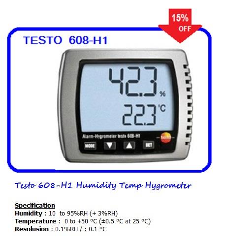 608-H1 Humidity Temp Hygrometer ,Testo 608-H1 ,Testo,Tool and Tooling/Other Tools