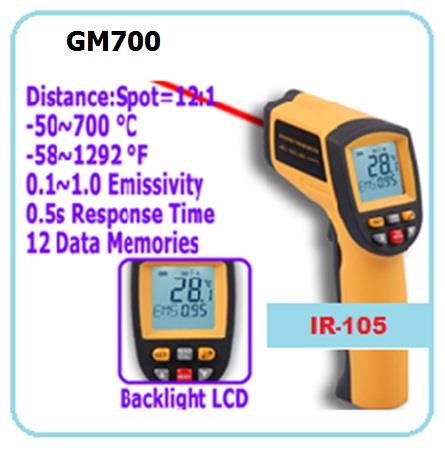 GM700 Infared Thermometer /ปืนวัดองศาอินฟาเรด 700 องศา,Infared Thermometer }Infared Thermometer ,Infared ,OEM,Tool and Tooling/Other Tools