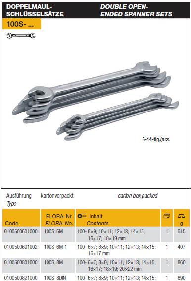 Double Open-Ended Spanner Sets,Double Open,Spanner Sets,Elora,Tool and Tooling/Machine Tools/General Machine Tools