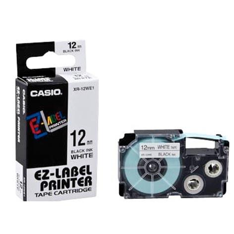 เทปพิมพ์อักษร Casio XR-12WE1 - 12 มม. ตัวอักษรดำ พื้นขาว,เทปพิมพ์อักษร XRWE1 - 12 มม. ตัวอักษรดำ พื้นขาว,Casio,Sealants and Adhesives/Tapes