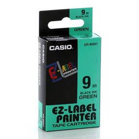 เทปพิมพ์อักษร Casio XR-9GN1 - 9 mm. ตัวอักษรดำพื้นเขียว,Casio XR-9GN1,Casio,Sealants and Adhesives/Tapes