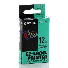 เทปพิมพ์อักษร  Casio XR-12GN1 - 12 มม. ตัวอักษรดำพื้นสีเขียว,เทปพิมพ์อักษร  Casio XR-12GN1 - 12 มม. ตัวอักษรดำพ,Casio,Sealants and Adhesives/Tapes