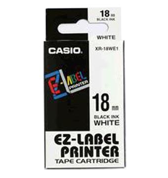 เทปพิมพ์อักษร Casio XR-18WE1 - 18 มม. ตัวอักษรดำพื้นสีขาว,เทปพิมพ์อักษร Casio XR-18WE1 - 18 มม. ตัวอักษรดำพื,Casio,Sealants and Adhesives/Tapes