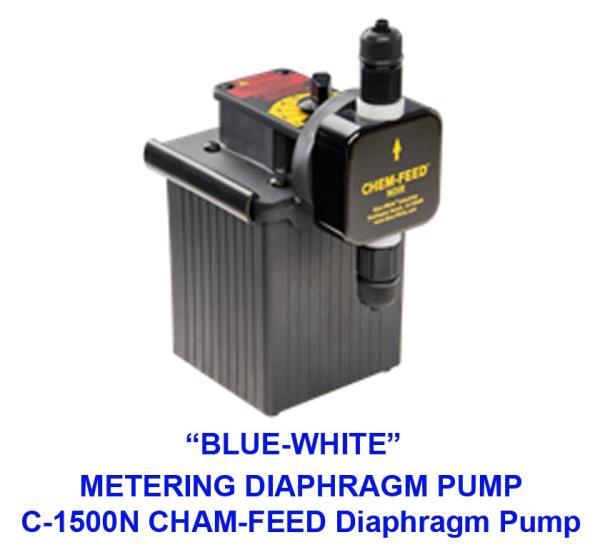 PUMP,bluewhite,C-1500N CHAM-FEED Diaphragm Pump,BLUE-WHITE,Pumps, Valves and Accessories/Pumps/Diaphragm Pump