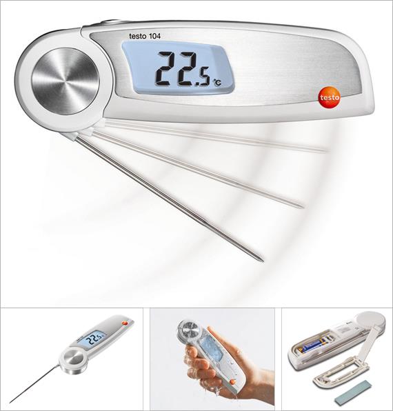 เครื่องวัดอุณหภูมิสำหรับอาหาร / Food Thermometer Digital รุ่น testo 104,food thermometer,เครื่องวัดอุณหภูมิอาหาร,testo จากประเทศเยอรมนี,Instruments and Controls/Thermometers