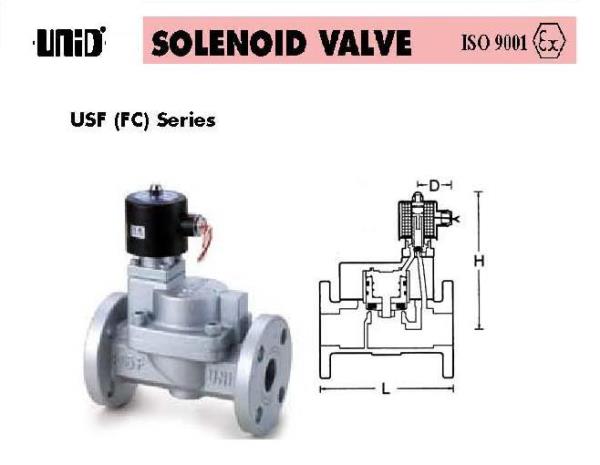 UNI-D 2 way solenoid valve for steam , flange type,UNI-D 2 way solenoid valve for steam , flange type,Uni-d,Pumps, Valves and Accessories/Valves/Solenoid Valve
