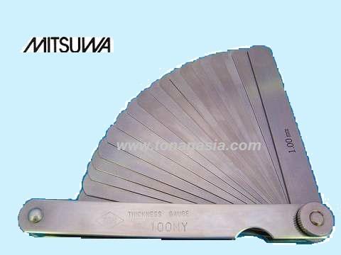 Mitsuwa Feeler Gauge 100MX,100mx, mitsuwa, feeler gauge,Mitsuwa,Instruments and Controls/Measuring Equipment