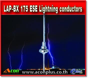 หัวล่อฟ้า LAP-BX 175 Active lightning rod,หัวล่อฟ้า, ล่อฟ้า, LAP-BX 175, liva, ese , lightning rod , สายล่อฟ้า , lightning conductor,Liva,Electrical and Power Generation/Safety Equipment