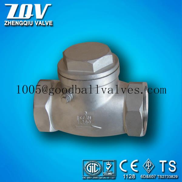 Threaded Swing Check Valve with Large Ports,Threaded Swing Check Valve with Large Ports,ZQV,Pumps, Valves and Accessories/Valves/Check Valves