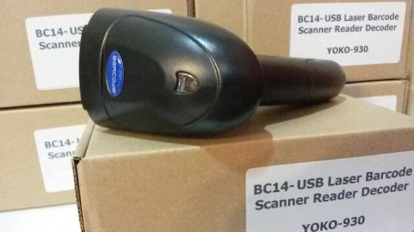 BC14- USB Laser Barcode Scanner Reader Decoder YOKO-930,Barcode,YOKO,Plant and Facility Equipment/Office Equipment and Supplies/Scanner