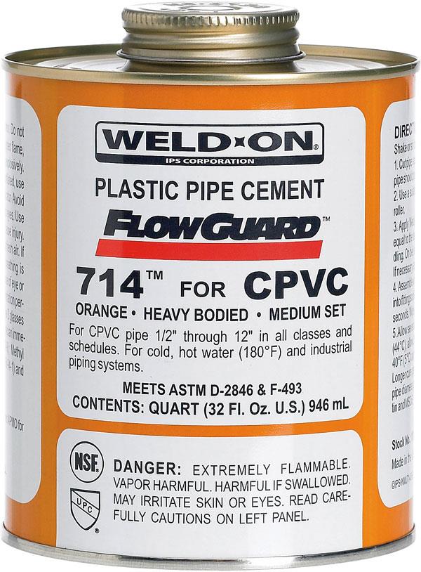 "Weld-On" Gray 714 Heavy-Bodied CPVC,Weld-On,CPVC , plastic pipe cement,Weld-On,Plant and Facility Equipment/Construction Equipment and Supplies/Cement