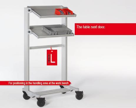 Trolley L,workbench, workstation, cell line, work table,item Germany,Materials Handling/Trolleys