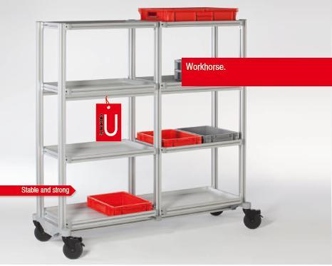 Trolley U,workbench, workstation, cell line, work table,item Germany,Materials Handling/Trolleys
