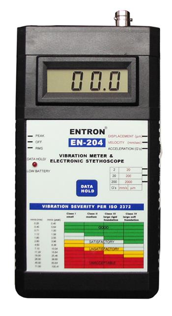 เครื่องวัดความสั่นสะเทือน EN204,เครื่องวัดความสั่นสะเทือน ลูกปืน,ENTRON,Instruments and Controls/Test Equipment/Vibration Meter