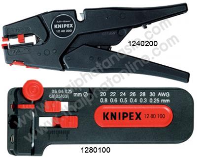 คีมตัดและปอกสายไฟ แบบออโต้-แบบพกพา,คีมตัด, คีมปอกสายไฟ ,Knipex (Made in Germany),Tool and Tooling/Hand Tools/Pliers