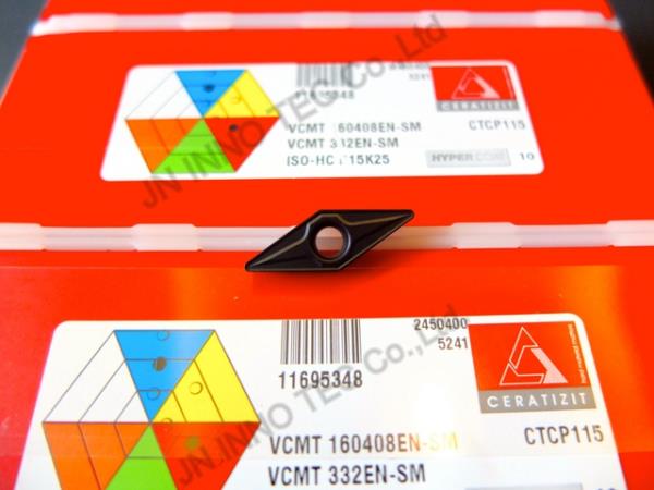 VCMT 160408EN-SM CTCP115,insert,เม็ดมีด,มีดเล็บ,คาร์ไบด์,Ceratizit,Tool and Tooling/Cutting Tools