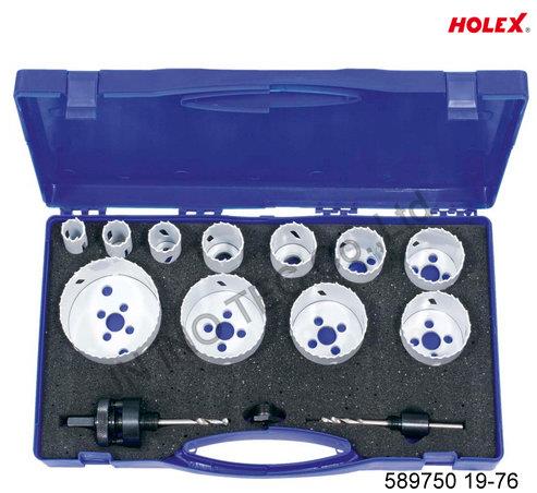 Hole saw set 19-76 mm,saw,drill,เจาะรู,เครื่องมือช่าง,hole,Holex,Tool and Tooling/Hand Tools/Saws