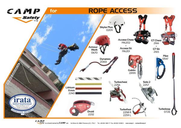 ROPE ACCESS SET,IRATA, ปีนเขา, Ropeaccess, เช็ดกระจก, นั่งร้าน,CAMP,Plant and Facility Equipment/Safety Equipment/Fall Protection Equipment