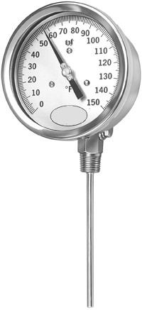 Direct Drive Gas and Liquid Filled Thermometer,เครื่องมือวัดอุณหภูมิ/เทอร์โมมิเตอร์,REOTEMP,Instruments and Controls/Thermometers
