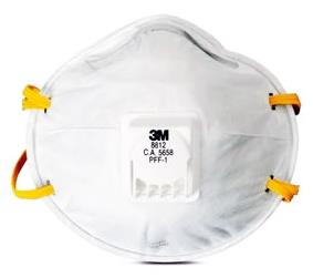 หน้ากาก 3M-8812 ป้องกันฝุ่นละออง มีลิ้นระบายอากาศ,หน้ากาก 3M-8812,หน้ากากป้องกันฝุ่น,หน้ากากกรองฝุ่น,3M,Plant and Facility Equipment/Safety Equipment/Respiratory Protection