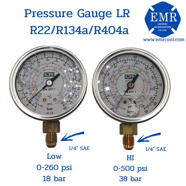 Pressure gauge เกจวัดแรงดันน้ำยา,Pressure gauge,เพรสเชอร์เกจ,เกจวัดแรงดันน้ำยา,LR,Instruments and Controls/Gauges