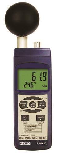 Reed SD-2010 Heat Stress Meter and Data Logger,Heat Stress Meter,Data Logger,Reed SD-2010,Reed Instruments,Instruments and Controls/Meters
