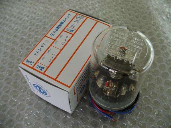 SANWA DENKI Pressure Switch SPS-8T-B, ON/0.25MPa, OFF/0.20MPa, Rc3/8, ZDC2,SANWA, Pressure Switch, SPS-8T-B, SPS-8T,SANWA DENKI,Instruments and Controls/Switches