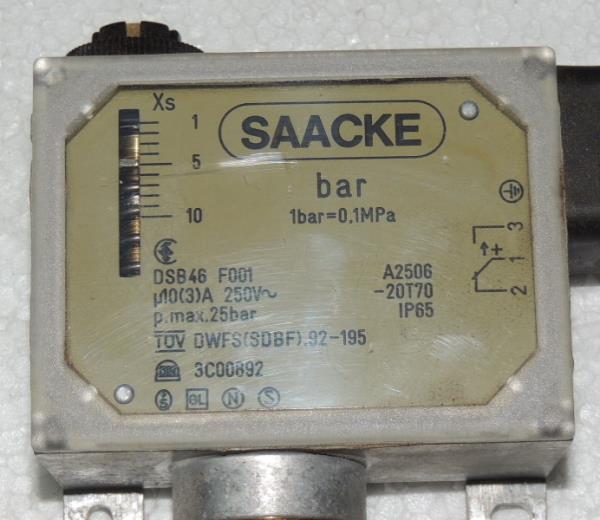 PRESSURE CONTROLS & SWITCHES  SAUTER DSB46 / F001,SAUTER, PRESSURE CONTROLS & SWITCHES ,  DSB46/F001,SAUTER,Instruments and Controls/Controllers