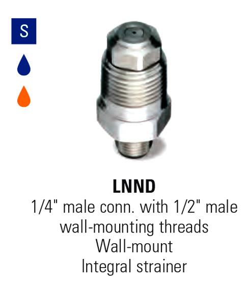 หัวฉีดสเปรย์ Fine Spray รุ่น LNND 1/4" male conn. (*1/2"),spray nozzle, nozzle, spray, หัวฉีด, หัวฉีดน้ำ, หัวสเปรย์, fine Spray, hydraulic nozzle,Spraying System,Machinery and Process Equipment/Machinery/Spraying