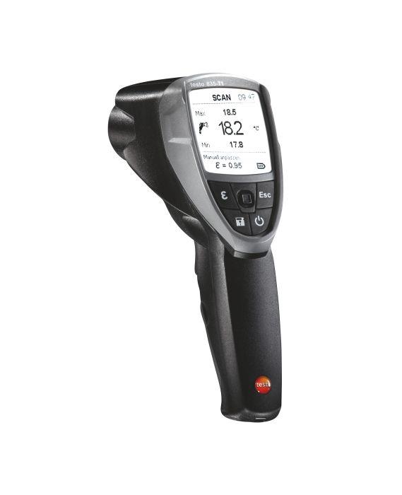 เครื่องวัดอุณหภูมิแบบอินฟราเรด รุ่น testo 835-T1,testo 835-T1, เครื่องวัดอุณหภูมิแบบอินฟราเรด, 0560 8351, infrared thermometer, IR thermometer, 4 point laser,testo,Instruments and Controls/Thermometers