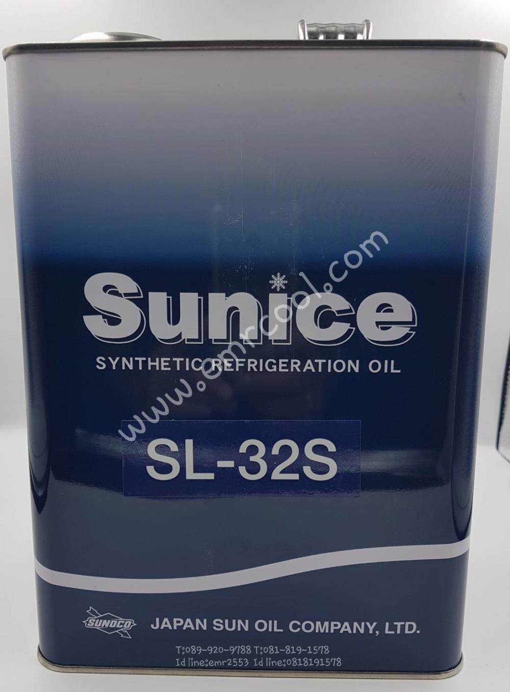 น้ำมันคอมเพรสเซอร์ SUNISO SL32-S/SL-68S/SL-100S/SL-220S,น้ำมันคอมเพรสเซอร์, SUNISO Fully Synthetic SL-32-S /SL-68S,Fully Synthetic Oil,SUNISO,Machinery and Process Equipment/Compressors/General Compressors